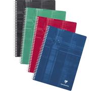 Patq-68161c Un Cahier À Spirale - A4 21x29,7 Cm - 180 Pages Grands Carreaux - Papier Blanc 90 G - Couverture Carte Pelliculée Couleur Aléatoire