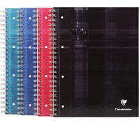 Patq-8212c Bind'o Block Cahier À Spirale Perforé - A4+ 22,5x29,7 Cm - 160 Pages Détachables Petits Carreaux Cadrées Avec Marge - Papier Blanc 90 G - Couverture Rigide Couleur Aléatoire