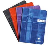 Patq-9549c Un Répertoire Brochure Dos Toilé - A5 14,8x21 Cm - 192 Pages Petits Carreaux - Papier Blanc 90 G - Couverture Carte Pelliculée - Couleur Aléatoire