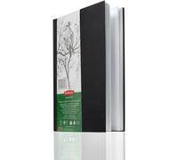 Patq-Academy - Carnet De Croquis A4 Avec Couverture Rigide, 128 Feuilles De Papier 135 G/M², Surface Lisse, Pages Pré-Perforées, Pour Dessin/Croquis/Coloriage, Qualité Professionnelle, 2306010