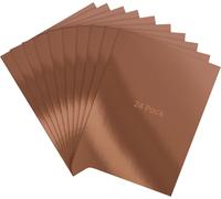 Patq-Belle Vous Lot De 24 Feuille Rose Gold Métallique A4-29,7 X 21 Cm 350 G/M² - Papier Cartonné Doré/Rosé Pour Invitations De Mariage, Artisanat, Scrapbooking Et Fournitures De Bureau