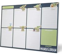 Patq-- Bloc Notes A4 Semainier The Mandalorian, Grogu The Child Sous-Main Bureau, Planner Hebdomadaire Papeterie De Bureau, Fournitures Scolaires, Organisateur De Bureau