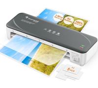 Patq-Bonsaii Plastifieuse A4 Blanche Avec Technologie Anti-Jam - Plastification Rapide Et Uniforme De Photos Et Documents, 80-125 Microns, Idéale Pour Les Écoles, Les Bureaux Et La Maison (L418-C)