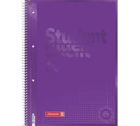Patq-Brunnen 1067928160 Bloc-Notes Pour Étudiant Code (A4 Quadrillé, Linéature 28, 90 G/M², 80 Feuilles) Violet