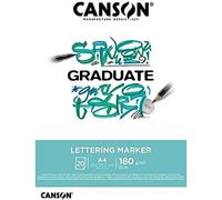 Patq-Canson - Graduate - Lettering Marker - Bloc 20 Feuilles - A4-180g/M²