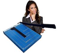 Patq-Ediesi, Massicot, A4, Coupe Papier, Guillotine, Pour Home, Feuilles A4, Cisaille Pour Office, Professionnel, Manuel, Précision Maximale, 3 Couleurs Disponibles (Bleu)