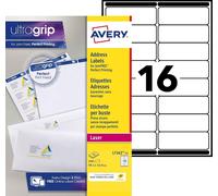 Patq-Étiquettes Adresse Autocollantes Blanches 240 Pièces 99,1 X 33,9 Mm L7162-15 Anti-Bourrage Pour Impression Laser