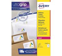 Patq-Étiquettes Autocollantes Blanches, 640 Pièces,L7162-40, 99,1 X 33,9 Mm, Papier A4, Feuille A4, Pour Imprimantes Laser, Anti-Bourrage, Fsc Certifiées, Pour Adressage Et Expédition