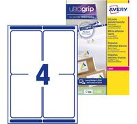 Patq-Étiquettes Autocollantes Blanches Personnalisables 99,1 X 139 Mm - 60 Pièces - Impression Laser Anti-Bourrage L7169-15
