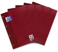 Patq-Hamelin Paperbrands 384405022 Lot De 5 Blocs-Bureau 50 Feuilles A4 Papier Optique 90 G/M_ Quadrillage 5 Mm