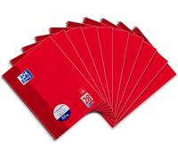 Patq-Hamelin Paperbrands 384408038 Cahier À Spirales Format A4 90 G/M² Carreaux 5 Mm 80 Feuilles Lot De 10 (Import Allemagne)