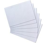 Patq-Herlitz 10621282 Lot De 100 Fiches Bristol A4 Lignées (Blanc) (Import Allemagne), Format A4