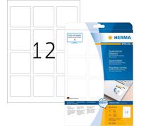 Patq-Herma 10109 Étiquettes Carrées Movables/Amovibles 60 X 60 A4 300 Pièces Blanc