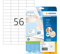 PATQ-Herma 5052 Étiquettes 52,5 x 21,2 Premium A4 1400 pièces Blanc