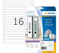 Patq-Herma 5118 Étiquettes Pour Classeur À Anneaux 192 X 16,9 A4 Blanc
