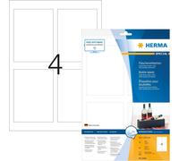 Patq-Herma 8882 Étiquettes De Bouteilles Brillant 90 X 120 A4 Jet D'encre 40 Pièces Blanc