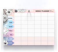 Patq-Joeji's Kitchen Agenda Hebdomadaire - Agenda Hebdomadaire 60 Pages A4 Pour La Planification Hebdomadaire - Courses Et Repas - Papier Offset 100 G Avec Trou De Suspension