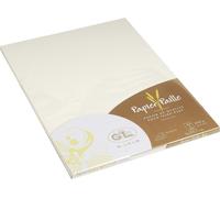 Patq-Lalo 41616l - Un Paquet De 20 Feuilles 21x29,7 Cm 200g, Papier Paille, Crème