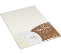 Patq-Lalo 47416l - Un Paquet De 20 Feuilles 21x29,7 Cm 120g, Papier Paille, Crème