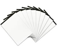 Patq-Landre 100050632 Lot De 10 Bloc-Notes De 50 Pages Sans Couverture Format A4 Papier Perforé Et Quadrillé 60 G/M² (Fin) Sans Bois Bloc-Notes Sans Page De Couverture - Format A4-50 Feuilles Blanche