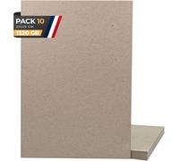 Patq-Lot De 10 Feuilles De Carton Pierre, Format A4, 21 X 30 Cm, Couleur Beige Carton Contrecolé, Pressé Épais, Résistant, Carton À Lier, Scrapbooking, Scrapbooking