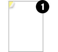 Patq-Lot De 20 Feuilles D'étiquettes De Qualité A4 Blanches Mattes Auto-Adhésives À L'arrière - Papier Autocollant Imprimable [Séchage Rapide]