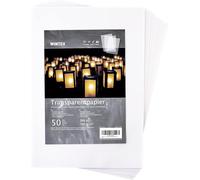 PATQ-Papier Calque Transparent A3 - Lot de 50 - Feuilles de Calque pour l'Impression Jet d'Encre - Papiers Transparents Design et Architecture