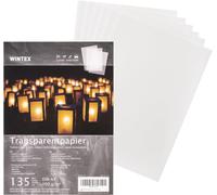 PATQ-Papier Calque Transparent A4 - Lot de 135 - Feuilles de Calque pour l'Impression Jet d'Encre - Papiers Transparents Design et Architecture