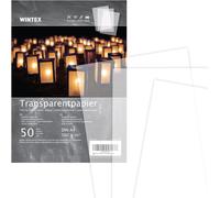 PATQ-Papier Calque Transparent A4 - Lot de 50 - Feuilles de Calque pour l'Impression Jet d'Encre - Papiers Transparents Design et Architecture