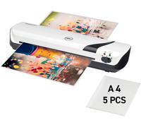 Patq-, Plastifieuse Inspire+ A4, Idéale Pour Le Bureau Et La Maison, Temps De Chauffe 4 Minutes, Pour Pochettes De 75 À 125 Microns, Pochettes Incluses, Blanc, 4410031