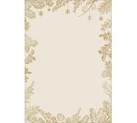 Patq-Sigel Dp422 Papier À Motif De Noël ""Golden Christmas"", 90 G/M², A4, 100 Feuilles
