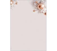 Patq-Sigel Dp429 Papier À Motif De Noël ""Christmas In Rose Gold"", 90 G/M², A4, 100 Feuilles