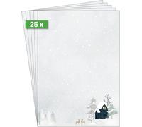 Patq-Sigel Dp601 Papier À Motif De Noël ""Cozy Christmas Watercolor"", 90 G/M², A4, 25 Feuilles