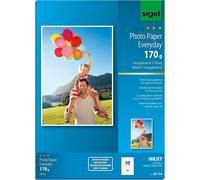 PATQ-SIGEL Ip714 Papier Photo Everyday Jet d'encre, Ultra Brillant, Format A4 (21 X 29,7 cm), 170 G/M², 50 Feuilles