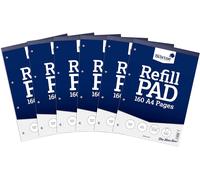 Patq-Silvine Refill Pad A4 80sht 5mm Squared, 6 Pezzi