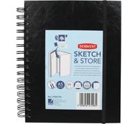 Patq-Sketch & Store - Carnet De Croquis A5 Portrait Avec Dos Rigide, 56 Feuilles De Papier Non-Acide, Reliure Spirale, Qualité Professionnelle, 2102179