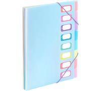 Patq-- Trieur Document A4 Avec 8 Compartiments Rainbow Pastel