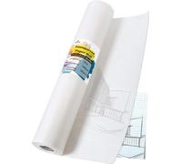 Patq-Tritart Papier Calque En Rouleau - Largeur 100cm X 25m - Grand Format - 50 G/M - Transparent - Patron Couture - Pour Croquis, Dessin Technique Et Activités Artisanales