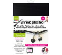 Patq-Vaessen Creative Ar3-100 Plastique Fou, Noir, 4 Feuilles, Taille 21 X 30 Cm, Amusants Projets D'art Et De Loisirs Créatifs Pour Tous Les Âges