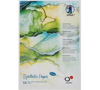 Patq-Yupo Lot Feuilles 192 G-Format A5- Synthétique-Surface Lisse Déchirure Et À L'eau-Résistant À La Lumière Uv-Extrêmement Résistant-100% Recyclable-Polyvalent, Papier, Blanc, Set De 10 Pièces