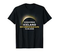 Patreksfjörður, Iceland Great European Solar Eclipse 2026 T-Shirt