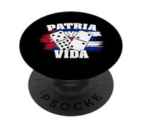 Patria Y Vida Cuba Cuban Freedom Movement Himno Cubano PopSockets PopGrip Adhésif