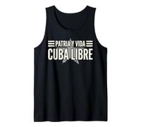 Patria y Vida Cuba Libre Étoile Vintage Vieilli Débardeur