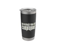 Patria y Vida Cuba Libre Étoile vintage vieilli Gobelet isotherme en acier inoxydable double paroi