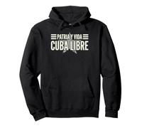Patria y Vida Cuba Libre Étoile Vintage Vieilli Sweat à Capuche