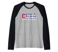 Patria Y Vida Cuba SOS Cuban Flag Free Cuba Libre Manche Raglan