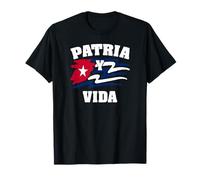 Patria Y Vida Flag Cuba Cuban Freedom Cuba Libre Se Acabo T-Shirt