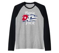 Patria Y Vida Flag Cuba Cuban Freedom Cuba Libre SOS Cuba Manche Raglan