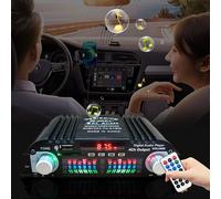 Patricia Power-Amplificateur de son HiFi",Radio FM,USB,Compatible Bluetooth,Amplificateur audio num¿¿rique 4 canaux,Lecteur karaok¿¿,"1600W #A