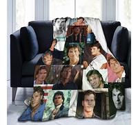 Patrick Actor Swayze Couverture polaire pour canapé ou lit - Couverture en peluche douce et pelucheuse en flanelle de luxe, super confortable et confortable pour toutes les saisons, 203,2 x 152,4 cm
